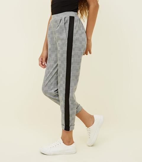 grey side stripe trousers