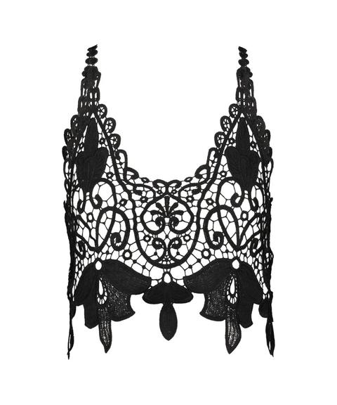 Hunkemöller Top De Crochet Negro