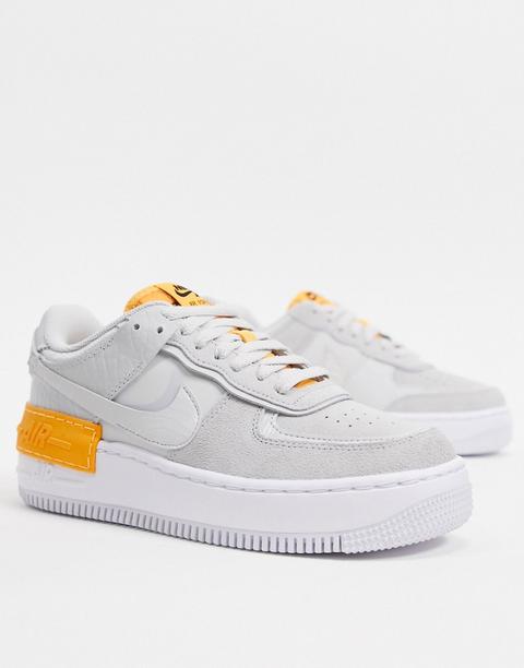 nike air force 1 grey and yellow