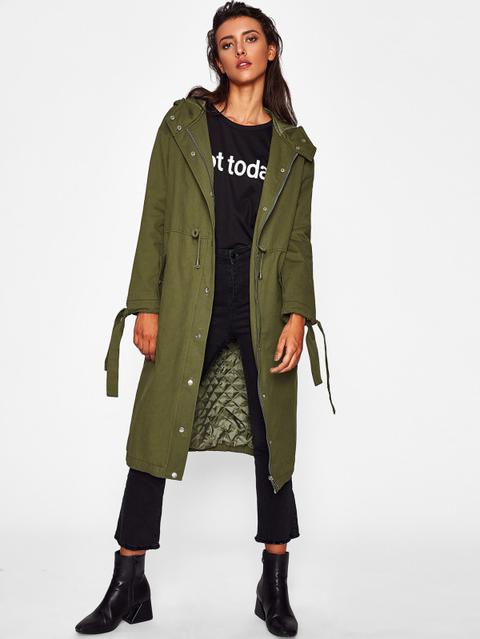 Parka Con Cordón Ajustable