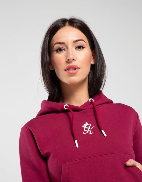 gym king burgundy hoodie