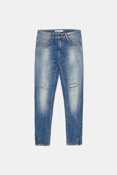 Jeans Z1975 Skinny Orlo Con Cerniera