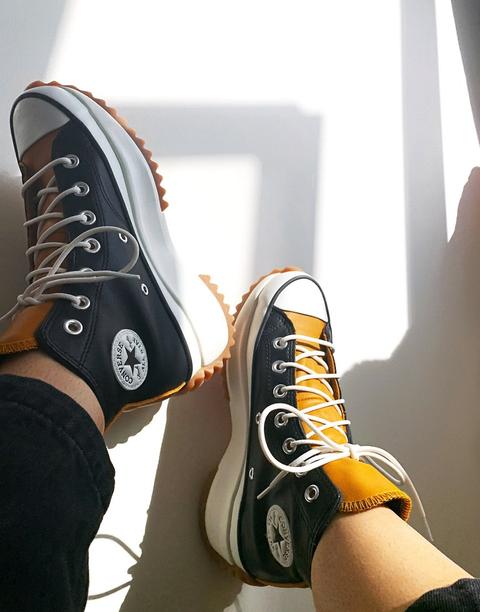 converse run star hike hi trainers