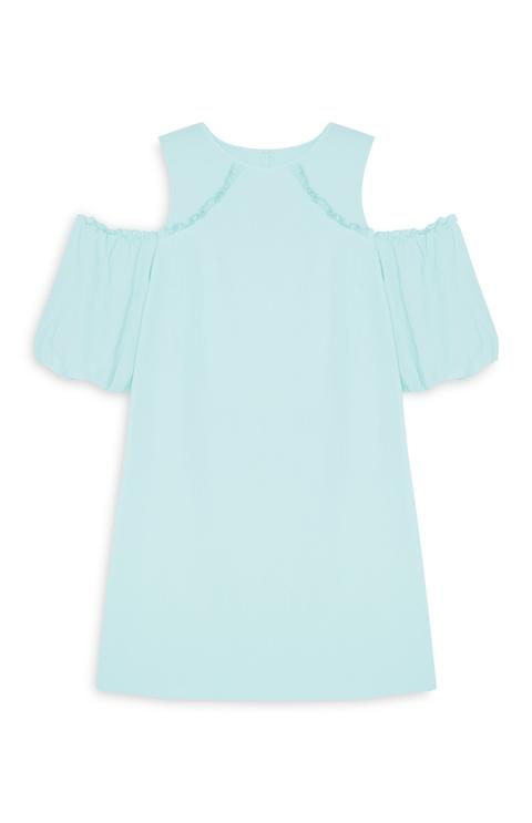 Blusa Color Menta Con Spalle Scoperte