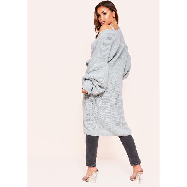 missy empire balloon sleeve cardigan