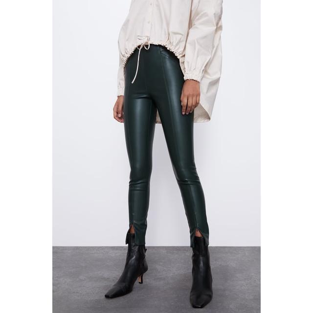 Faux Leather Leggings Trf from Zara on 