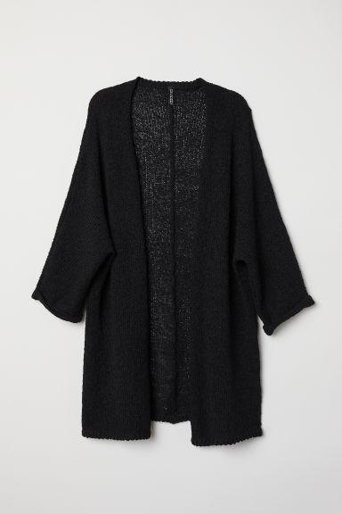 H & M - Cardigan A Punto Largo - Nero