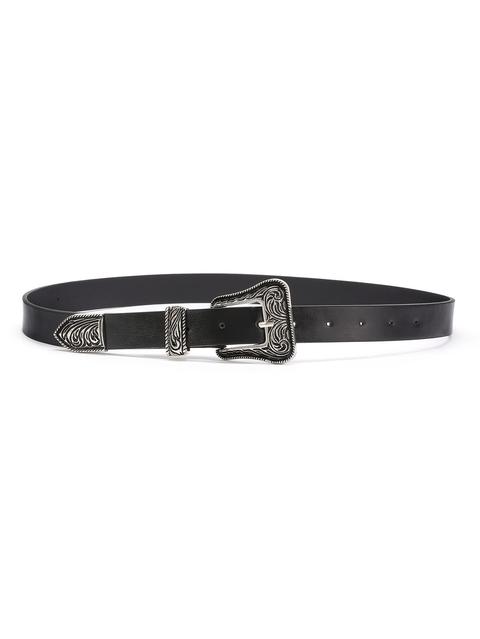 Faux Leather Western Belt
