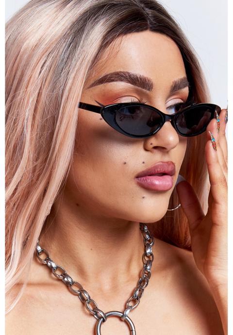 Black Small Cat Eye Sunglasses