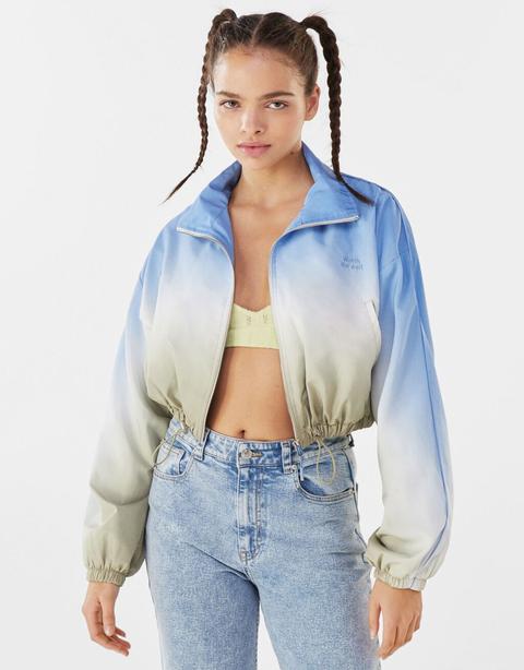 Ombré Print Nylon Jacket