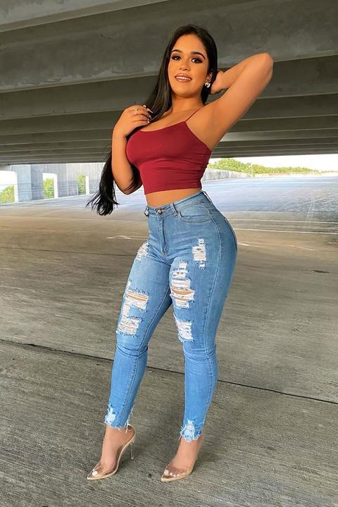Alyse Distressed Jeans - Medium