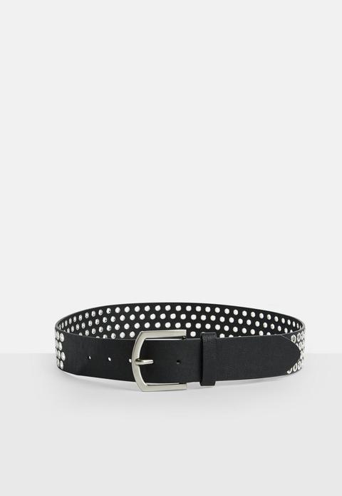 Black Eyelet Belt, Black