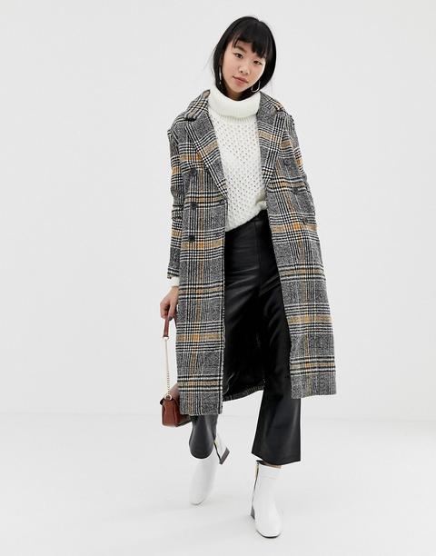 Ichi - Cappotto A Quadri - Multicolore