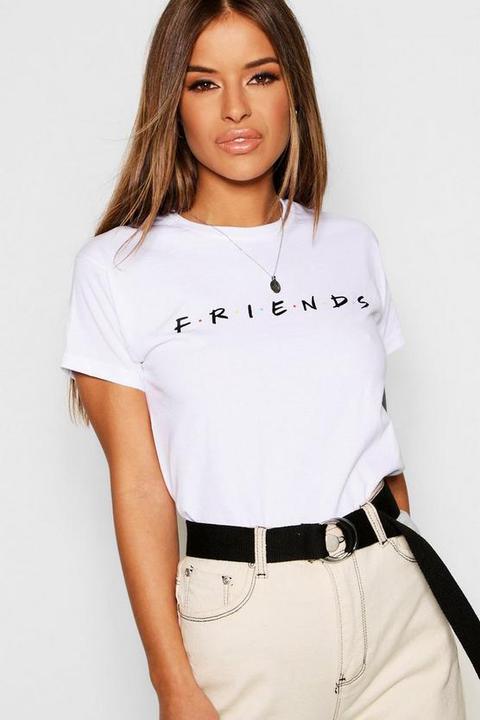 Petite - T-shirt Friends Officiel - Blanc - S, Blanc