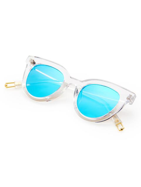 Clear Frame Tinted Lens Sunglasses