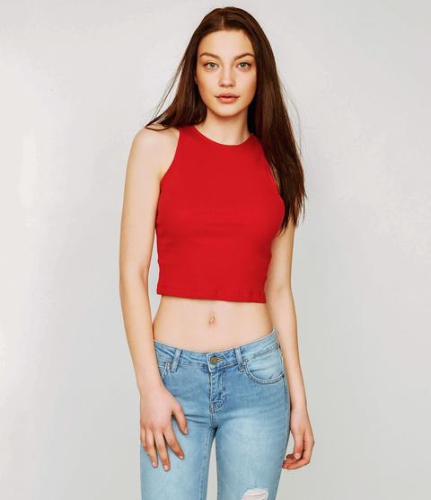 Crop Top In Cotone