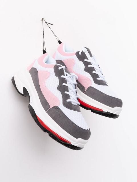 Sneaker Chunky Var Rosa