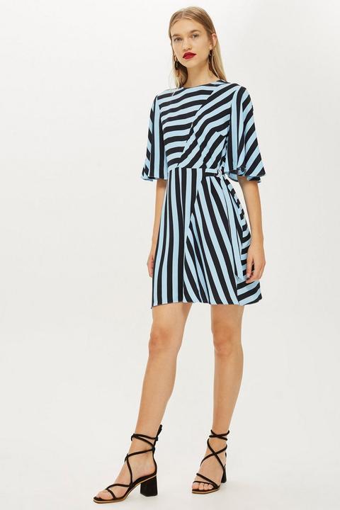 diagonal stripe dress