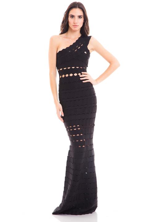 Vestido Sirena Bandage Calado