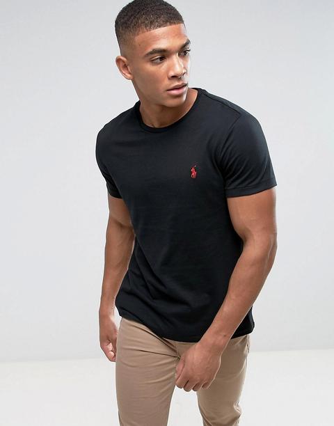 camiseta ralph lauren negra