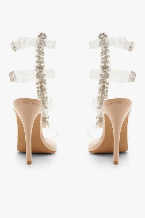 clear gladiator heels