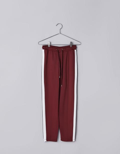 Pantaloni Jogger Con Fascia Laterale