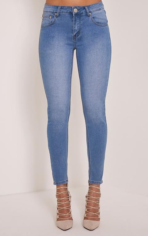 Light Wash Slim Leg Jeans