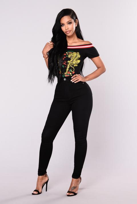 Coraline High Rise Jeans - Black