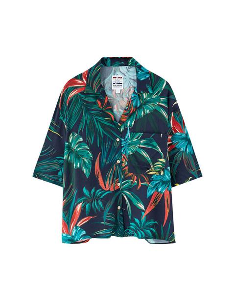 Camisa Hawaiana Pantín Classic Marino