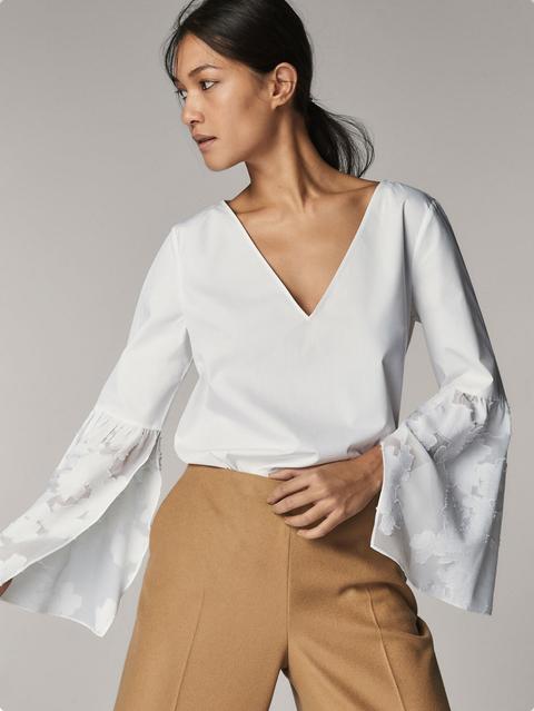 Blusa Detalle Fantasía Devoré