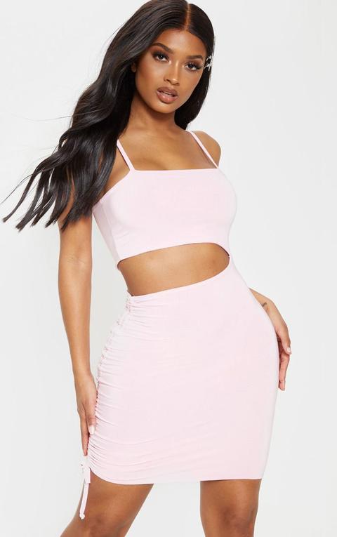 side ruched bodycon dress