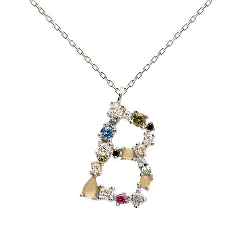 Collar Letra B Silver