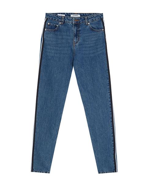 Jeans Mom Fit Band Lateral