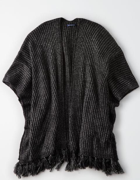 aeo fringe midi kimono