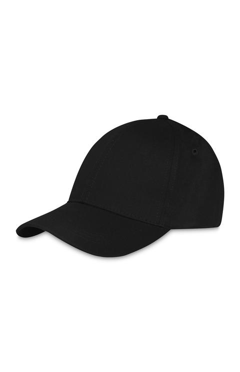 Cappellino Da Baseball Nero In Tela