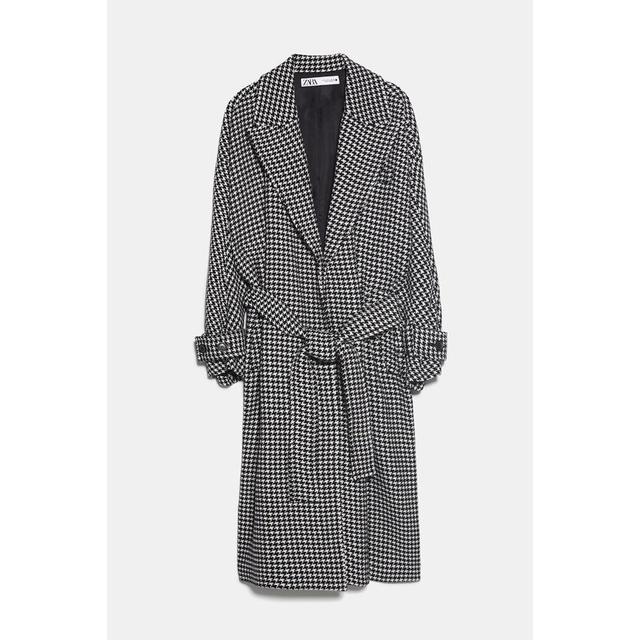 cappotto pied de poule zara