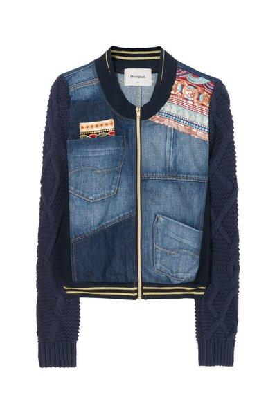 Chaqueta Vaquera Con Tricot