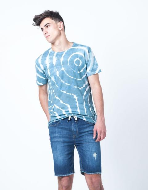 Camiseta Print Palmera Azul