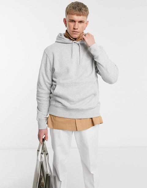 Sudadera Gris Con Capucha Helmer De Weekday