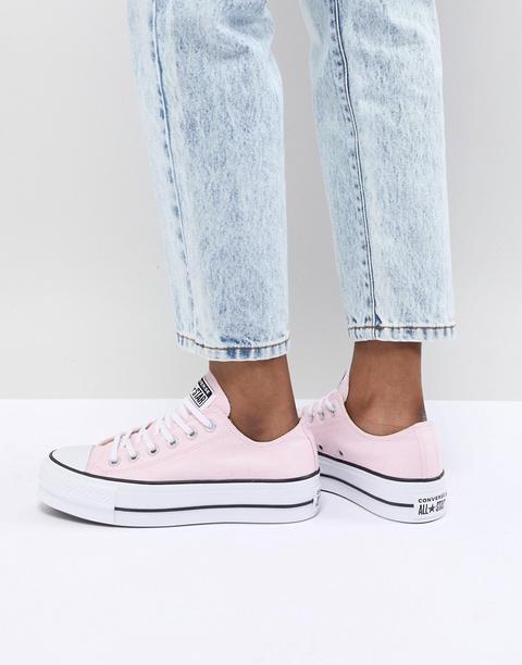 pink converse trainers