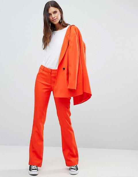 Pantalones De Sastre De Conjunto De Color De Y.a.s-naranja