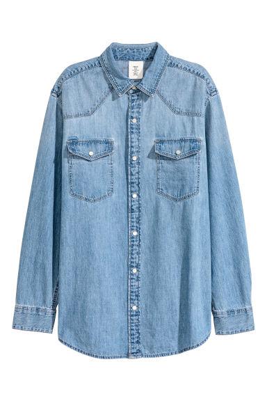 Camicia Oversize In Jeans