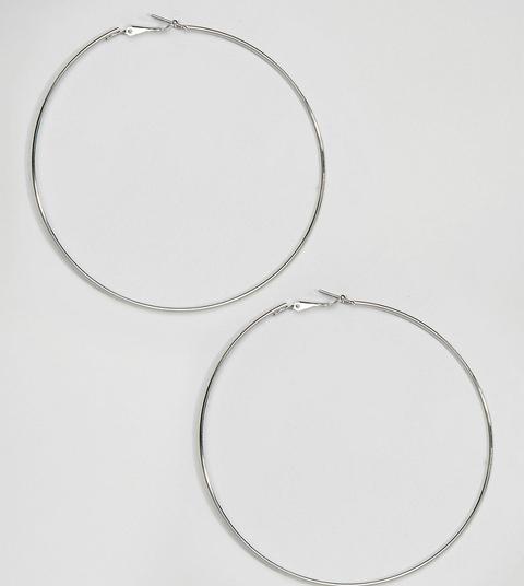 Liars & Lovers Exclusive Extra Large Fine Hoop Earrings In Silver