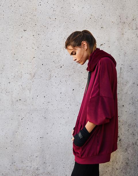 Sudadera De Terciopelo Con Capucha