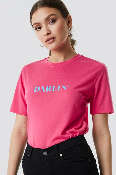 Na-kd Neon Darlin' Tee - Pink