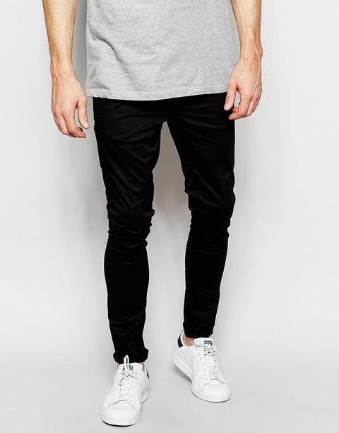 Chinos Muy Ajustados Negros De Asos