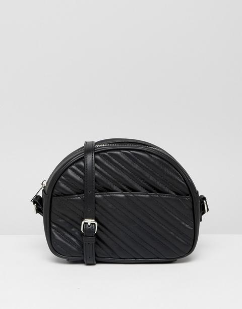 Bershka - Borsa Trapuntata Con Tracolla - Nero