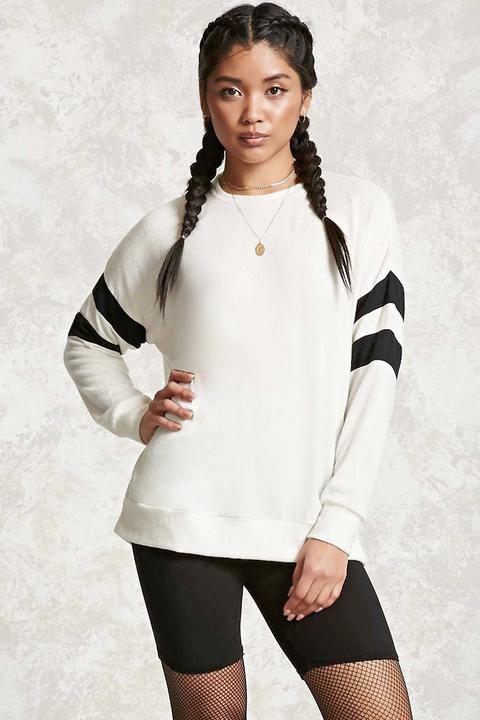 Brushed Knit Varsity Sweater