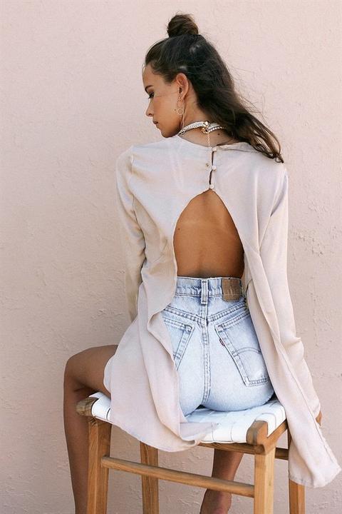 Backless Crescent Top