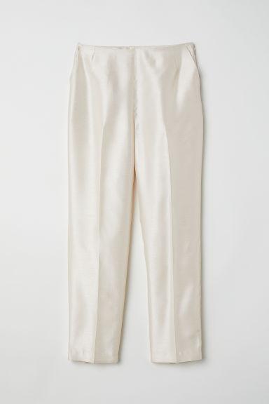 H & M - Pantaloni Eleganti Lucidi - Beige